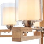 Подвесная люстра G31025/5WOOD WT+CL Gerhort