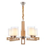 Подвесная люстра G31025/5WOOD WT+CL Gerhort