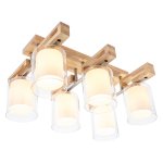 Потолочная люстра G31025/6WOOD WT+CL Gerhort