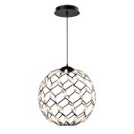 Подвесная светодиодная люстра G31077/500BK BK+WT Gerhort