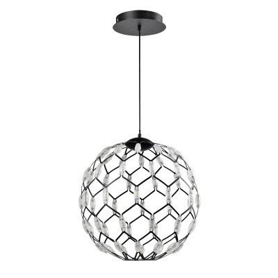 Подвесная светодиодная люстра G31077/500BK BK+WT Gerhort