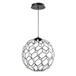 Подвесная светодиодная люстра G31077/500BK BK+WT Gerhort