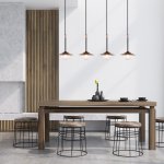 Подвесной светильник G31085/4P BK+BGD WT Gerhort