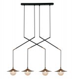 Подвесной светильник G31085/4P BK+BGD WT Gerhort