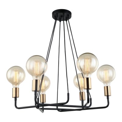 Подвесная люстра G31087/6BK+BRS Gerhort