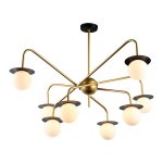 Потолочная люстра G31090/8GD+BK WT Gerhort