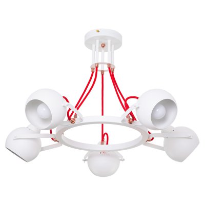 Подвесная люстра G31095/5WT+RD WT Gerhort