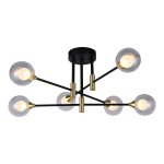 Люстра в стиле модерн G31119/6BK+GD CL+WT Gerhort