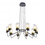 Потолочная люстра G31129/10BK+GD CL+WT Gerhort