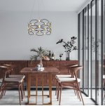 Потолочный светодиодный светильник G31141/1BK+GD Gerhort