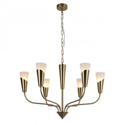 Люстра в стиле модерн G31219/6BRS BRS+WT Gerhort