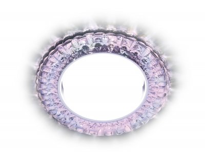 Светильник точечный Ambrella G315 PR/WH хром/перламутровый GX53+3W(LED WHITE) GX53 SPOT