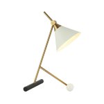 Настольная лампа G32148/1T BRS+BK+WT WT Gerhort