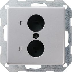 Gira E22 Алюминий Розетка для стереофонического громкоговорителя (G402203)