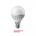 Лампа светодиодная ОНЛАЙТ 71 643 ОLL-G45-6-230-2.7K-E14