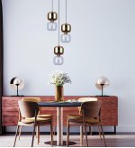 Подвесной светильник G51099/3COP GD+CL Gerhort