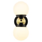 Бра в стиле модерн G51234/2wBK+GD WT Gerhort