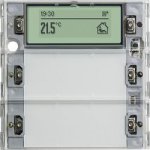 Gira KNX S-55 Накладка сенсора 2-х клавишного 3 Plus с термостатом (G514200)