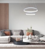 Подвесной светодиодный светильник G52102/2WT Gerhort