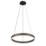 Подвесной светодиодный светильник G52117/2BK CF+CL Gerhort