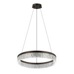 Подвесной светодиодный светильник G52118/1BK CF+CL Gerhort