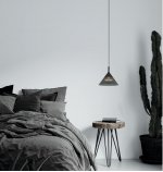 Подвесной светодиодный светильник G52119/1BK+GR SM+CL Gerhort