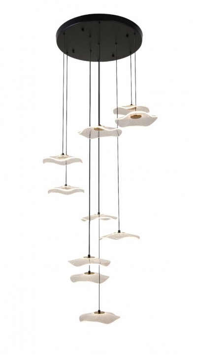 Подвесной светодиодный светильник G52152/10BK CL+COP Gerhort