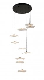 Подвесной светодиодный светильник G52152/10BK CL+COP Gerhort