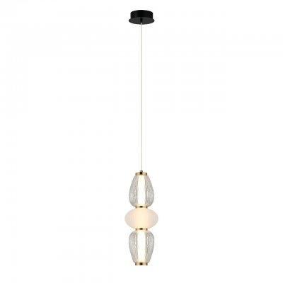 Подвесной светодиодный светильник G52158C/3BK BRS+WT+CL Gerhort Подвесной светодиодный светильник G52158C/3BK BRS+WT+CL Gerhort