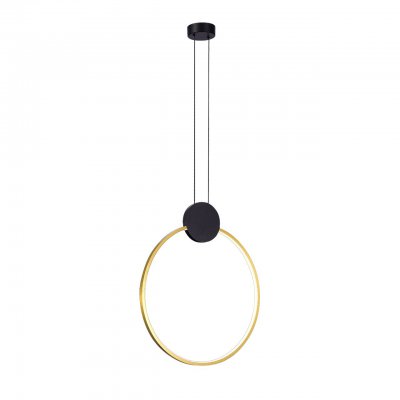 Подвесной светодиодный светильник G52162/1A BK BK+BRS Gerhort