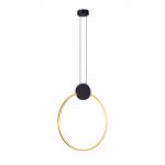 Подвесной светодиодный светильник G52162/1A BK BK+BRS Gerhort