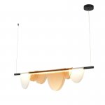 Подвесной светодиодный светильник G52181/1MBK AMB+WT Gerhort