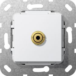 Gira S-55 Бел глянц Накладка minijack 3,5mm (G564803)