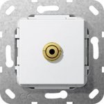 Gira S-55 Бел глянц Накладка minijack 3,5mm (G564803)