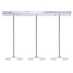 Подвесной светодиодный светильник G61033/3CR+BK WT Gerhort