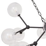 Подвесная люстра G61147/18BK WT+CL Gerhort