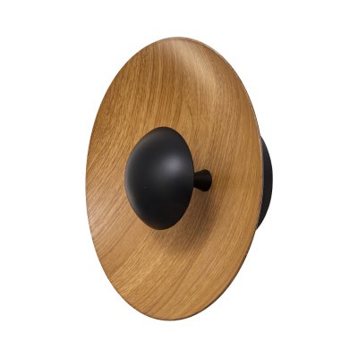 Настенный светодиодный светильник G61165/1w S BK+WOOD Gerhort