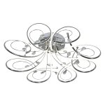 Потолочная светодиодная люстра G61222/8CR Gerhort