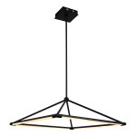 Потолочная светодиодная люстра G61242/4BK BK+WT Gerhort