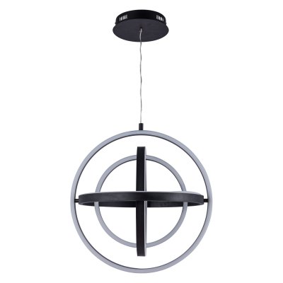 Подвесная светодиодная люстра G61243/4BK BK+WT Gerhort