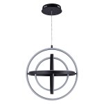 Подвесная светодиодная люстра G61243/4BK BK+WT Gerhort