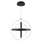 Подвесная светодиодная люстра G61243/4BK BK+WT Gerhort