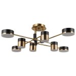 Потолочная светодиодная люстра G61420/8BRS+MBK MBK+BRS Gerhort