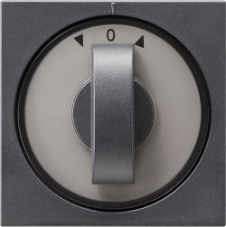 Gira S-55 Антрацит Накладка с ручкой для поворотных (в т.ч. и жалюзийных) переключателей, таймеров (G66628)