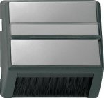 Gira E22 Сталь Накладка для приборов с квадратной центральной панелью (G68220)