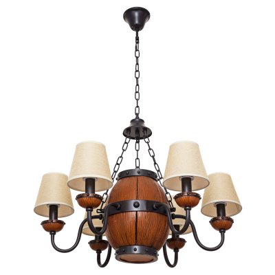 Подвесная люстра G71099/6BK+WD BEG Gerhort Подвесная люстра G71099/6BK+WD BEG Gerhort