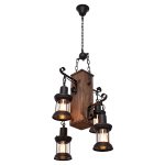 Подвесная люстра G71110/4H BK+WD BK+CL Gerhort