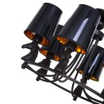 Подвесная люстра G71134/6BK BK+GD Gerhort