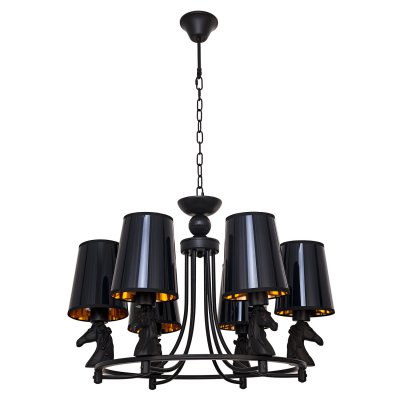 Подвесная люстра G71134/6BK BK+GD Gerhort