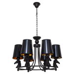 Подвесная люстра G71134/6BK BK+GD Gerhort